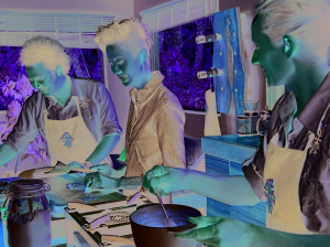 Kristen Kish (center) in “Restaurants at the End of the World”